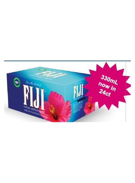 Fiji Water Bottle 33CL 4X6PK New Case Pack