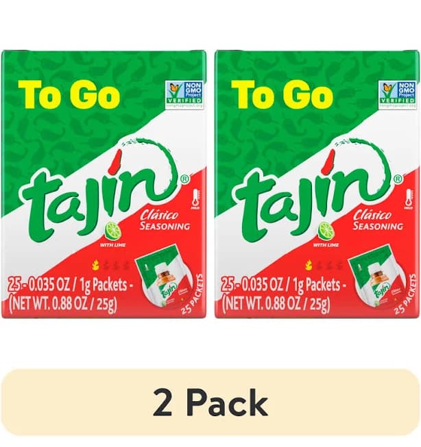 (2 pack) (25 Pack) Tajn Clsico Seasoning, Mexican Chili Lime Seasoning To-Go Packets, 0.035 oz