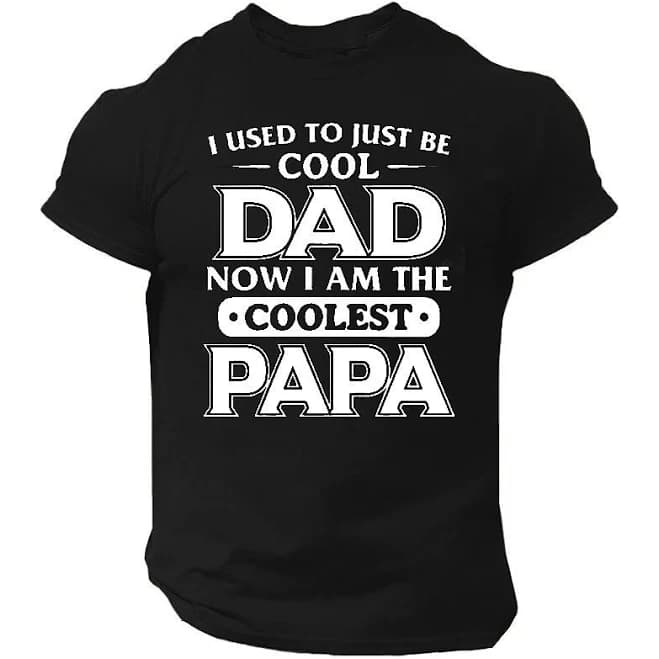 Men's Casual Cotton Graphic Tee
