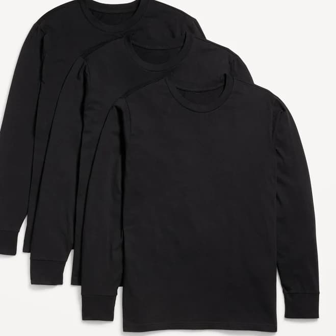 Old Navy Men's 3-Pack Long-Sleeve Rotation T-Shirts