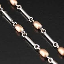 Italian 14K Gold Two-Tone Ankle Bracelet | eBay