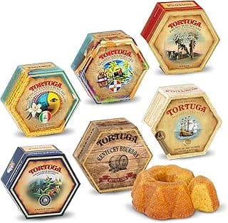 TORTUGA Provenance Rum Cake Variety Pack – 4 oz. - 6 Pack - The Perfect Premium Gourmet Gift for Stocking Stuffers, Gift Baskets, and Christmas Gifts - Great Mini Cakes for Delivery