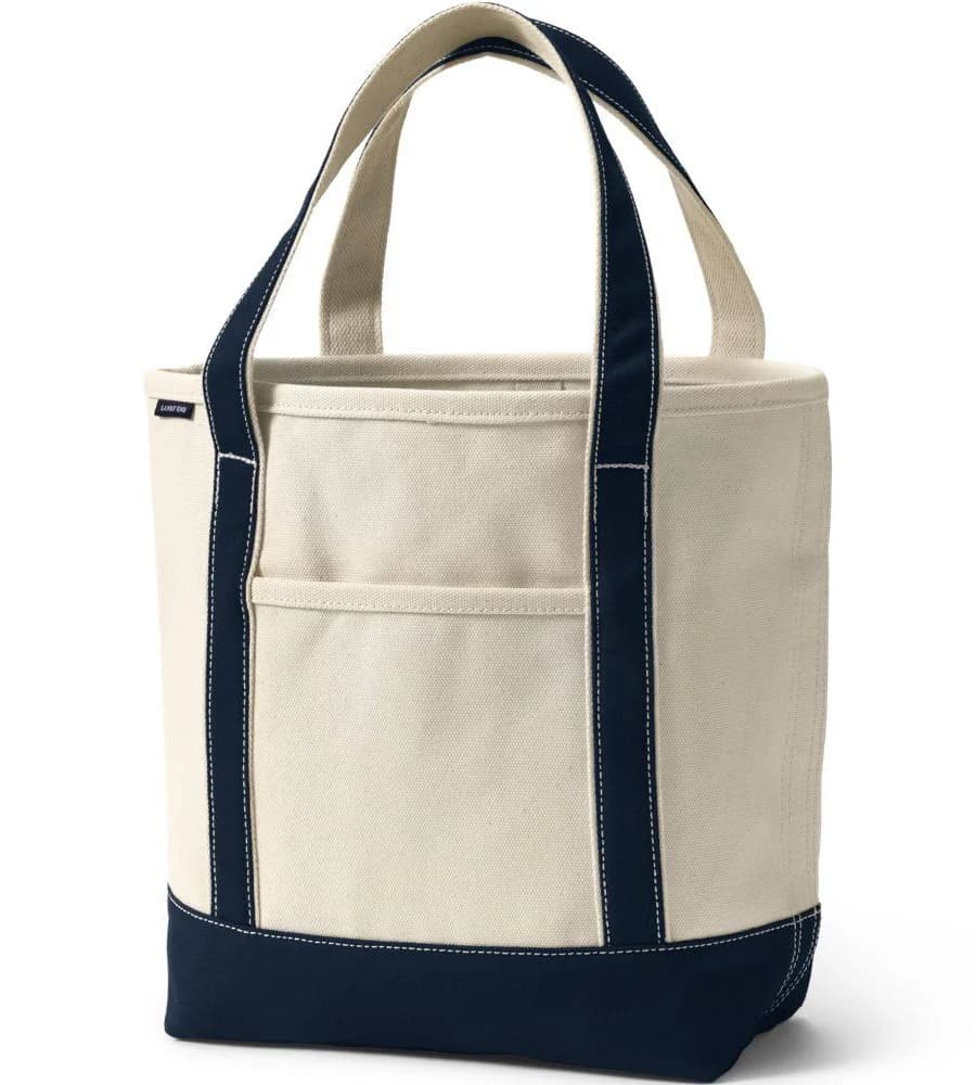 Custom Logo Open Top Canvas Tote Bag