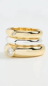 Mega Stacking Rings Set - Gold/Silver | Editorialist