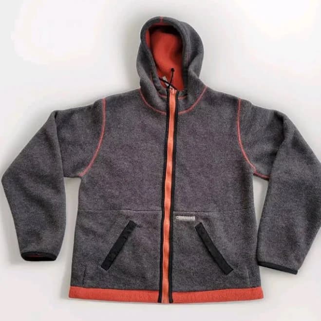 Inversion Vintage Fleece Women's Small Grey & Orange Reversable