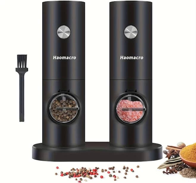 Electric Salt and Pepper Grinder Set-2 Pack