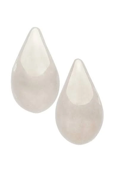 Bottega Veneta Metallic Drop Earrings
