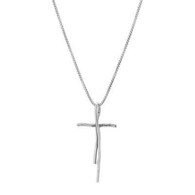 Silpada Sterling Silver Organic Cross Pendant Necklace