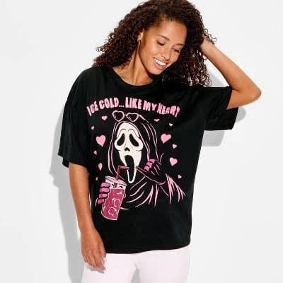 Ghostface Oversized Graphic T-Shirt
