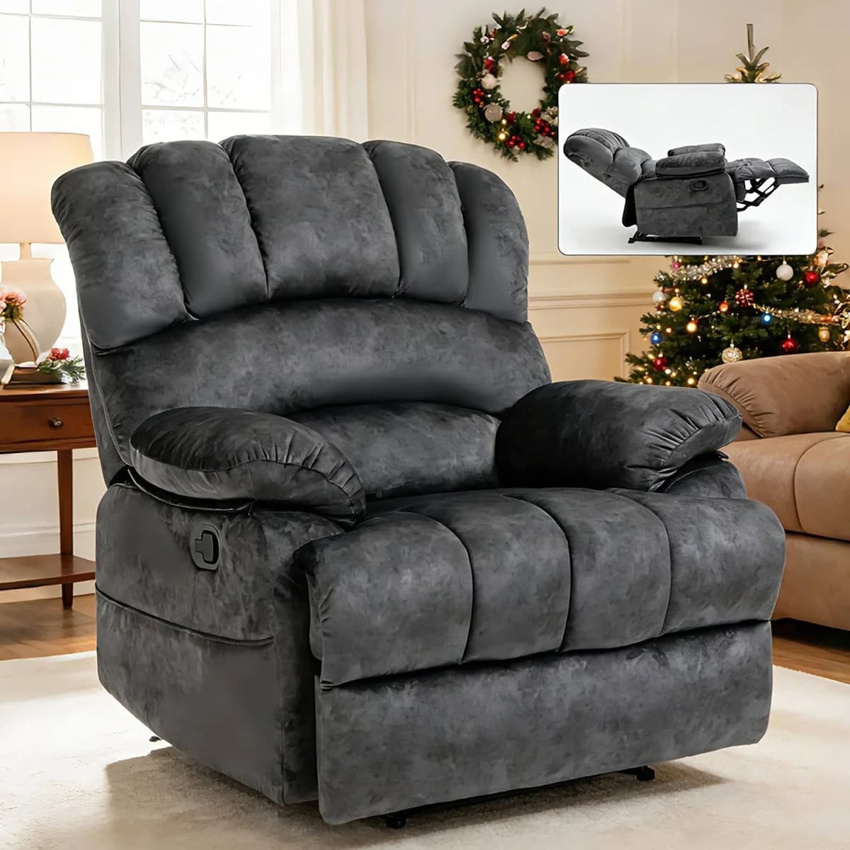 GZMR Large Manual Recliner Chair
