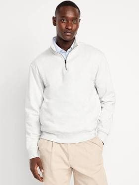 Old Navy Men's Oversized Rotation Fleece Quarter Zip