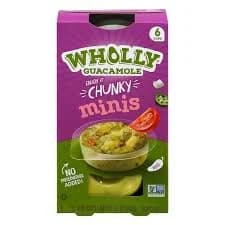 Wholly Guacamole Chunky Mini Cups