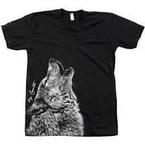 Wolf T-shirt, Graphic Tee, Unisex Shirt, Howling Wolves, Unisex T shirt, Nature Shirt, Animal Tshirt, Crew Neck Cotton Tshirt, Graphic Tee