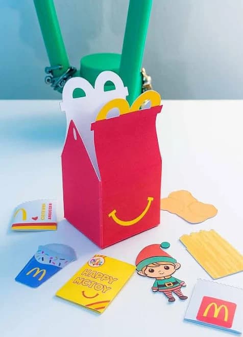Tiny Happy Meal McDonalds Box - Printable