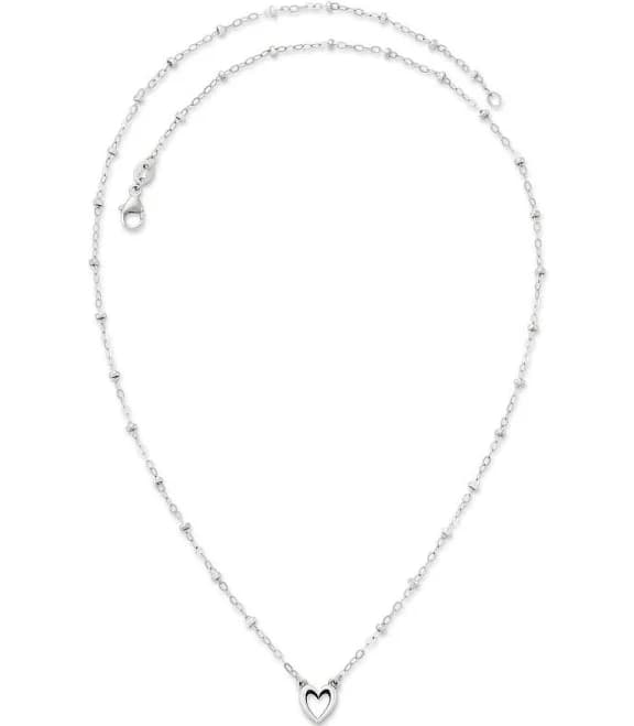James Avery Delicate Heart Beaded Necklace