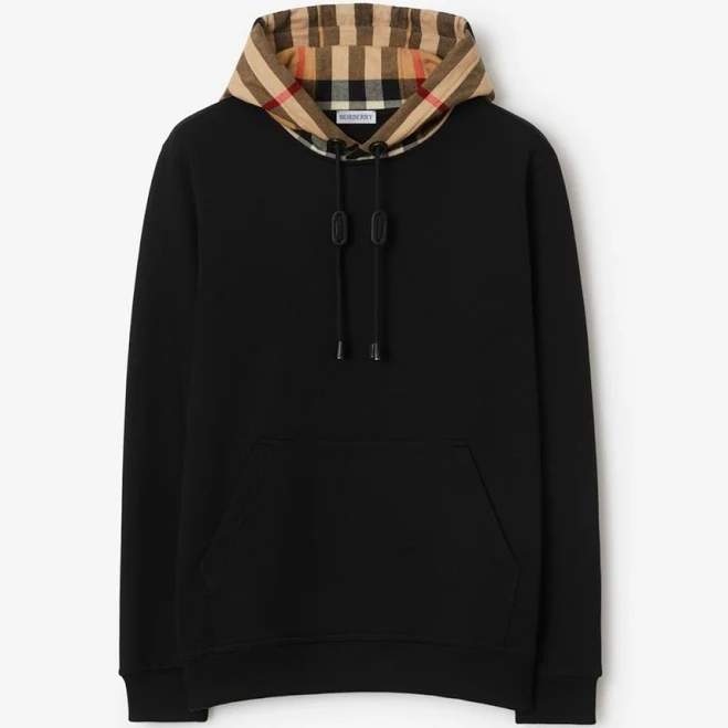 Burberry Men's Samuel Check Cotton Hoodie