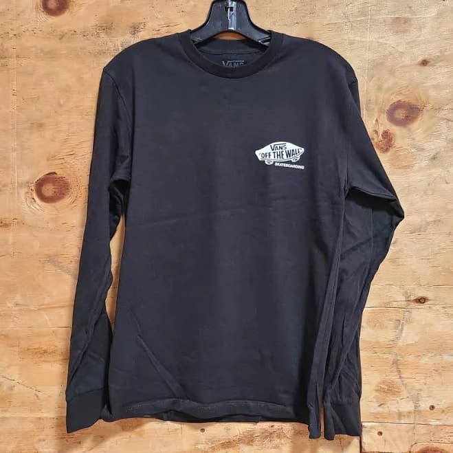 Vans "Off the Wall" Chest Logo Long Sleeve T-Shirt - Black X-Large