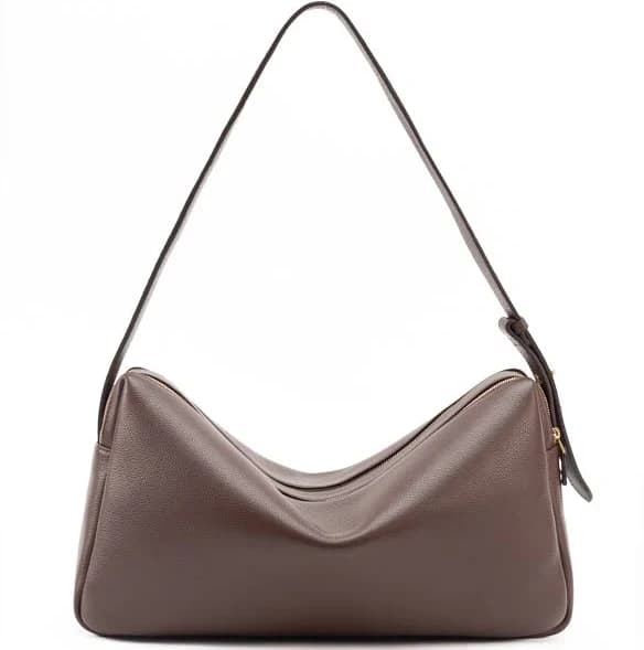 ELLEME Women's Trousse Large Pebbled Leather Handbag