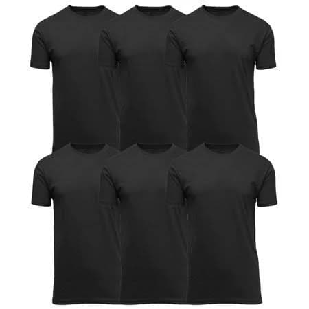 galaxy by harvic Men's Short Sleeve Crew Neck Cotton Blend Classic Tee
