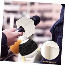 Amazon.com: HANABASS 4-Pack Microphone Logo Stations Triangular Square ABS Mic Interview Flags in Black and White for Broadcast and Recording : Musical Instruments