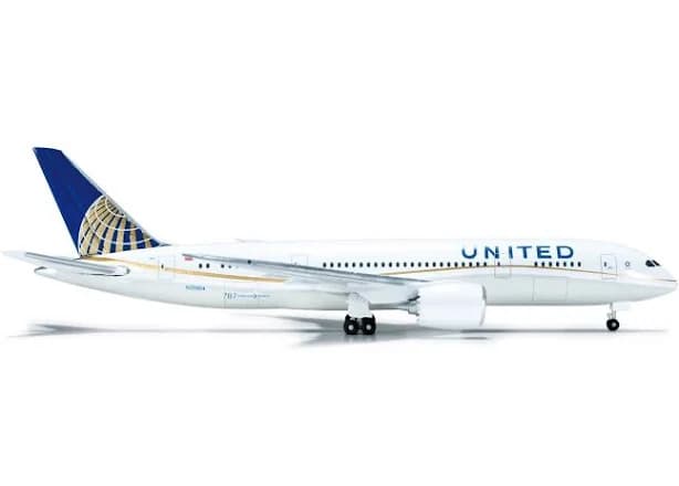 Herpa Wings United Airlines Boeing 787-8 N20904 Model Kit