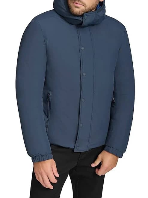 Calvin Klein Men's Ripstop Hooded Water Resistant Jacket