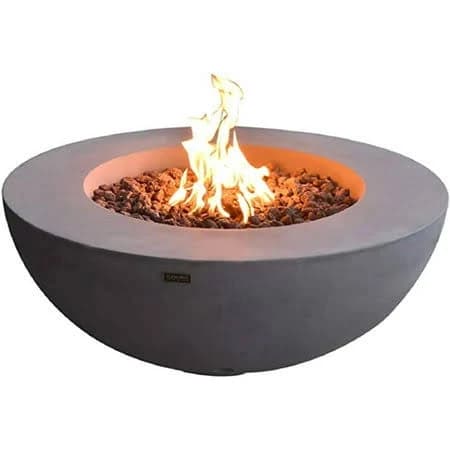 Elementi Lunar Bowl 42" Outdoor Fire Pit Patio Heater