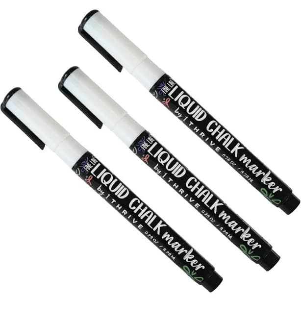 Basic White Thin Marker Collection