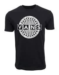 Vans Mens of the Wall Checkerboard Black T Shirt
