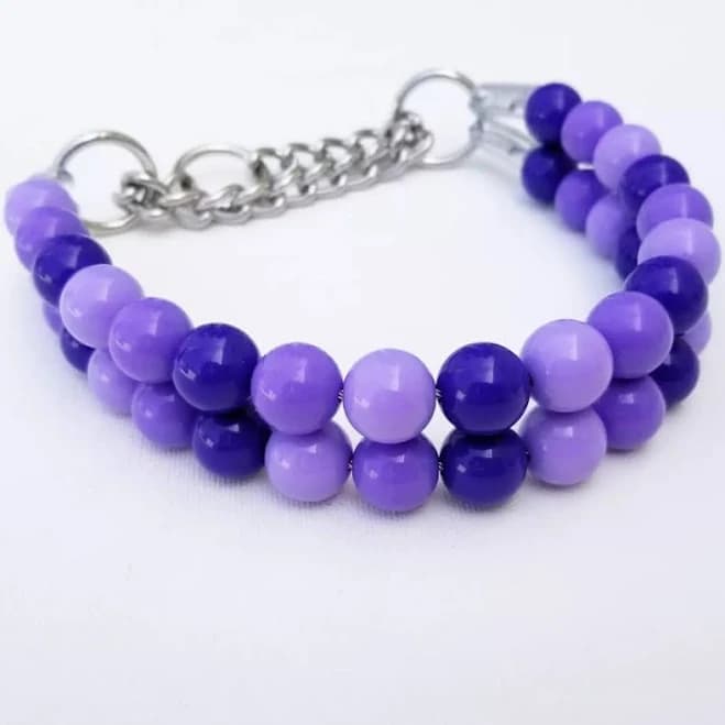 Beadie Babiez Double Strand Multi Purple Acrylic Bead