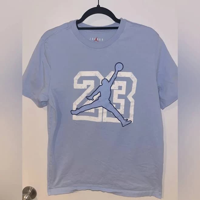 Jordan Shirts | Jordan Blue Short Sleeve Tee With Jumpman Graphic | Color: Blue | Size: M | Lexinicole03's Closet