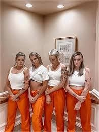 Amazon.com: Alyweatry Women Orange Baggy Sweatpants Elastic High Waist Straight Wide Leg Loose Track Pants Joggers with Pockets (Orange, M) : Clothing, Shoes & Jewelry