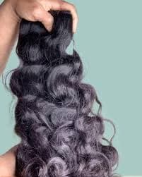 Raw Indian Human Hair Extensions Deepwave Unprocessed Temple Bundles for Natural Look Installation. - Etsy