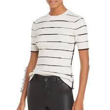 3.1 Phillip Lim | Tops | 3 Phillip Lim Knit Striped Top White Black Tshirt | Poshmark