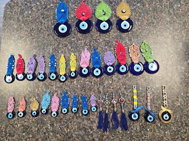 Handcrafted Evil Eyes Small Assorted Colors and Designs | Round