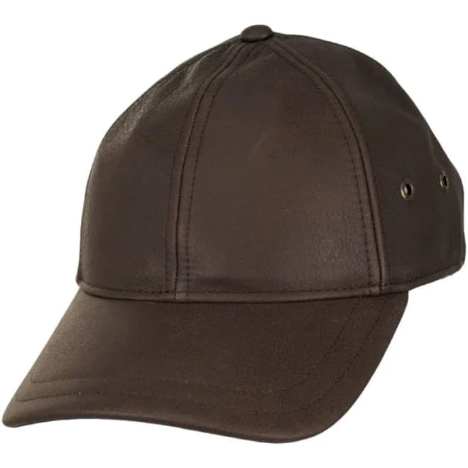 STETSON Men's Peyton Oily Timber Leather Baseball Cap