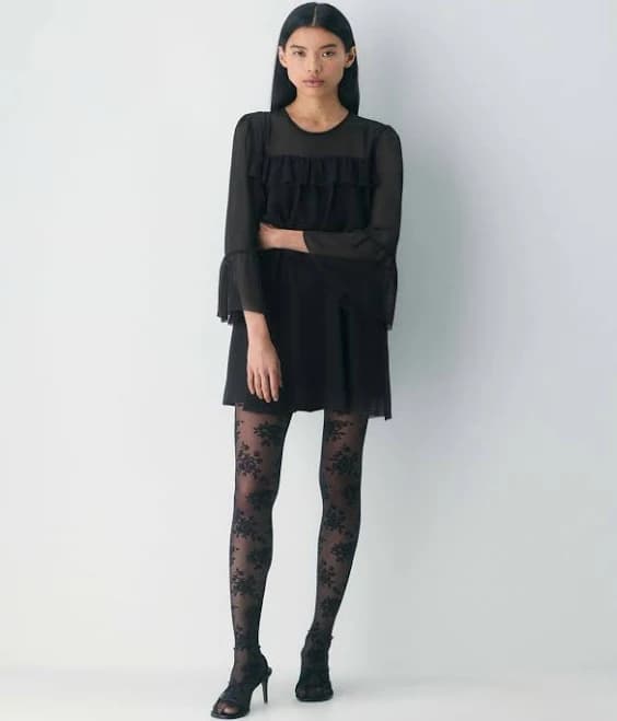 Aritzia Floret Lace Tights