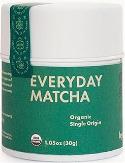 Rishi Tea Everyday Matcha - Organic Japanese Daily Matcha Green Tea Powder for Cafe-Quality Matcha Drinks, Hot or Iced - 1.05 Oz Tin