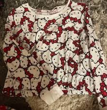 Hello kitty long sleeve shirt M (8-10) | Mercari