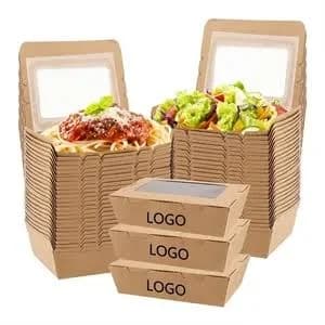 Custom Take Out Food Containers with Window