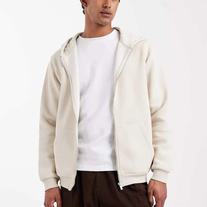 ASOS Design Essentials Zip Up Hoodie