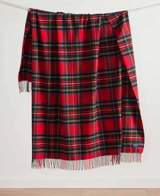 Pendleton Plaid 5th Avenue Merino Throw Blanket