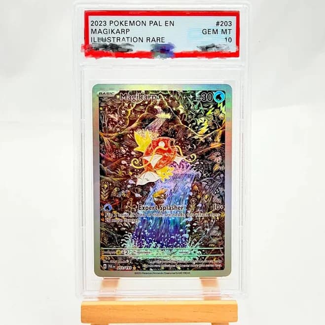 DIY PTCG Rating Card 2023 PAL EN MAGIKARP 203/193 Collection Card Copy 10Points Rating Card Anime