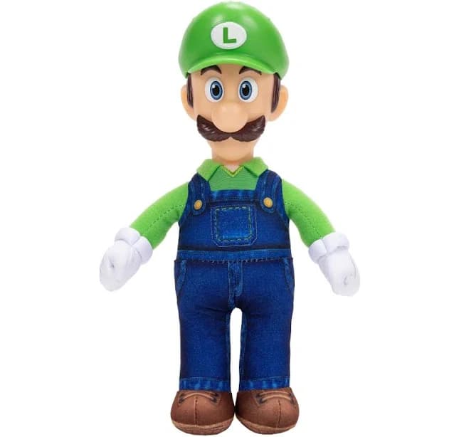 Nintendo The Super Mario Bros. Movie Luigi Poseable Plush