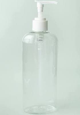 8 oz Clear Bottle with White Pump Top