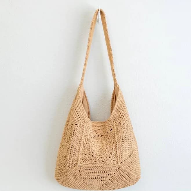 Elena Boho Crochet Shoulder Bag