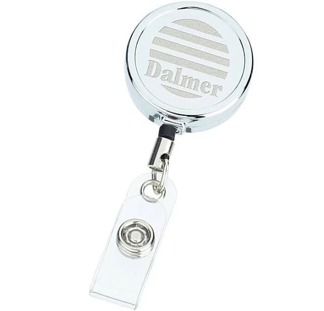 100 Retractable Metal Badge Holders