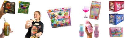 Amazon.com : Lupy Lups! Cotton Candy Sour - Family Size 5 oz Big Bag- Drinks Topper - Margaritas Cocktails- Party Piñata : Grocery & Gourmet Food