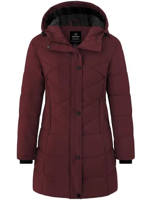 Wantdo Women's Quilted Puffy Winter Jacket