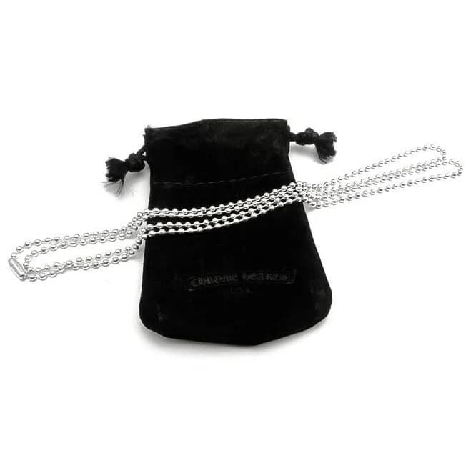 Chrome Hearts Ball Chain 925 Sterling Silver Necklace 16–30in